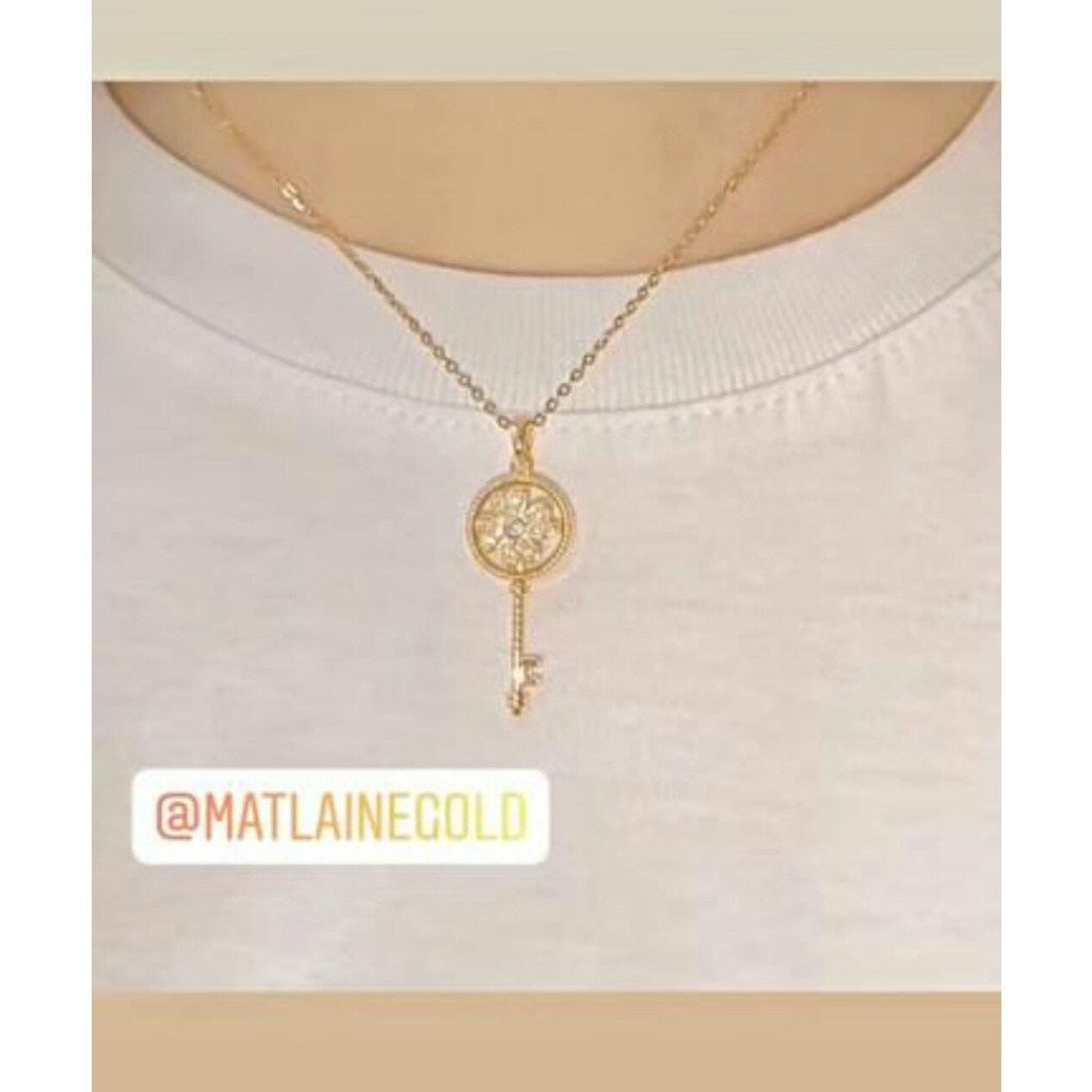 Matlaine - Kalung Wanita Liontin Kunci Gold Titanium Xuping Anti Karat Anti Hitam Anti Alergi