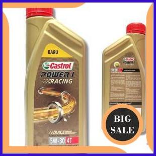 sparepart OLI CASTROL POWER1 RACING FULL SYNTHETIC 1 LITER 5W-30 4T SN JASO MA2 140ZZ3