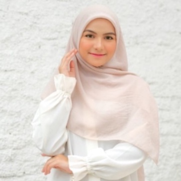 [ COD ] Bella Square 50 Warna Hijab Jilbab Segi Empat Cream Premium