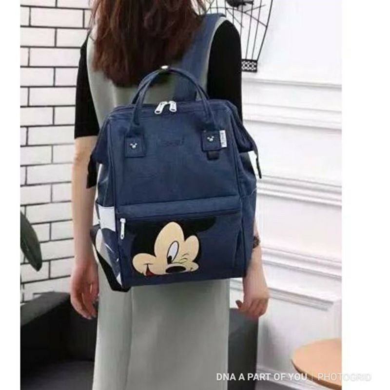 &quot;aurabagss&quot; - Tas Anak Tas Ransel Anello Motif &quot;MICKEY MOUSE&quot; Backpack Sekolah Fashion Anak Unisex Multifungsi Tas Anak/Ransel Anak/Diapers Bag Anak/Backpack Anak Ala Korea