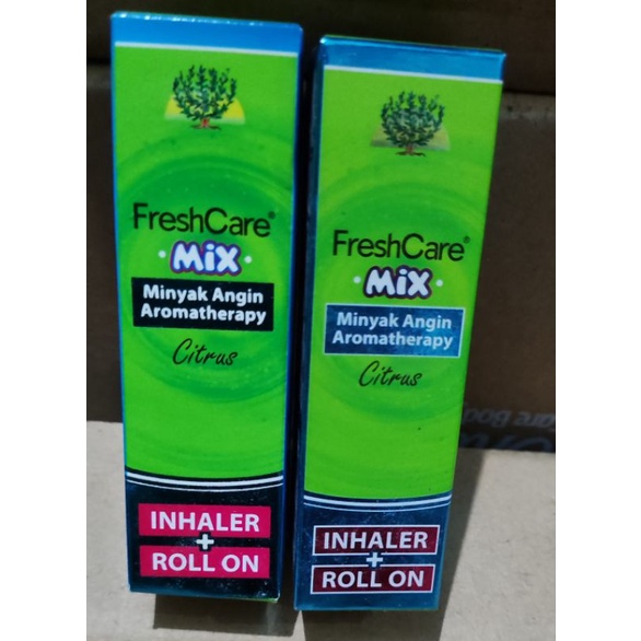 FreshCareMix Inhaler Pelega Nafas Inhaler Citrus Aromatherapy Mix RollOn Plus Inhaler