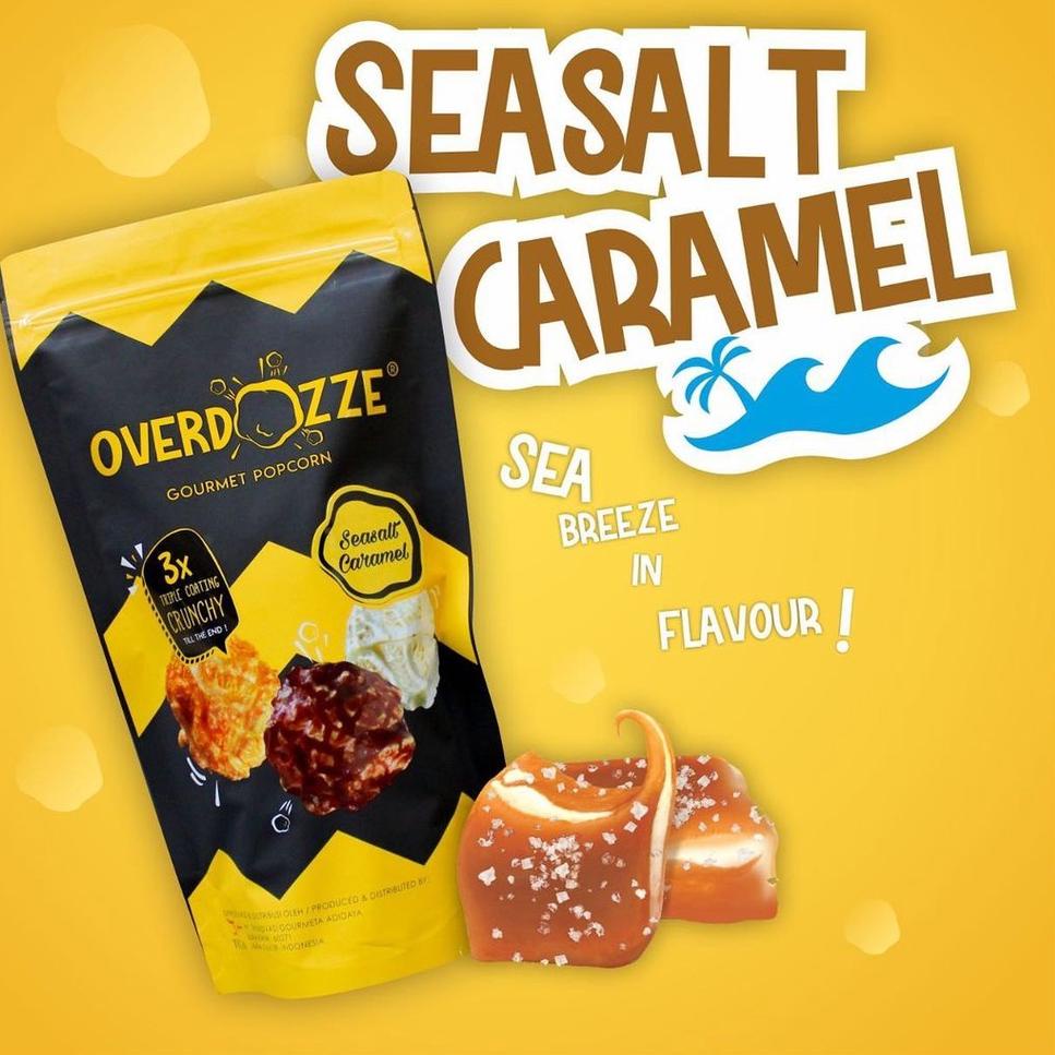 

♫ Overdozze Popcorn SeaSalt Caramel Gourmet Snack Cemilan Manis Gurih Asin 115gram ♧