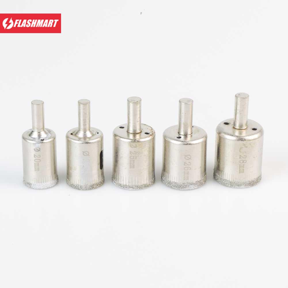 Flashmart Mata Bor Diamond Coated Hole Saw Drill Bit 6mm-50mm 15 PCS - GJ0105