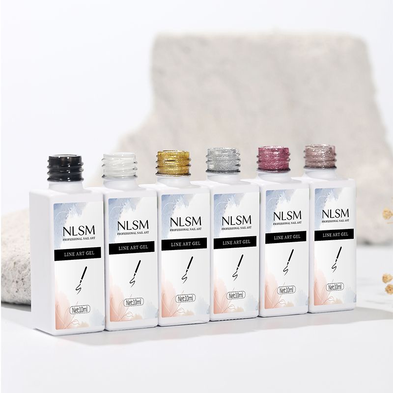 NLSM HOOK LINER GEL POLISH / GEL POLISH INSTANT BRUSH LINER GOOD CONSISTENCY / NAIL ART CHARACTER PAINTING GEL POLISH