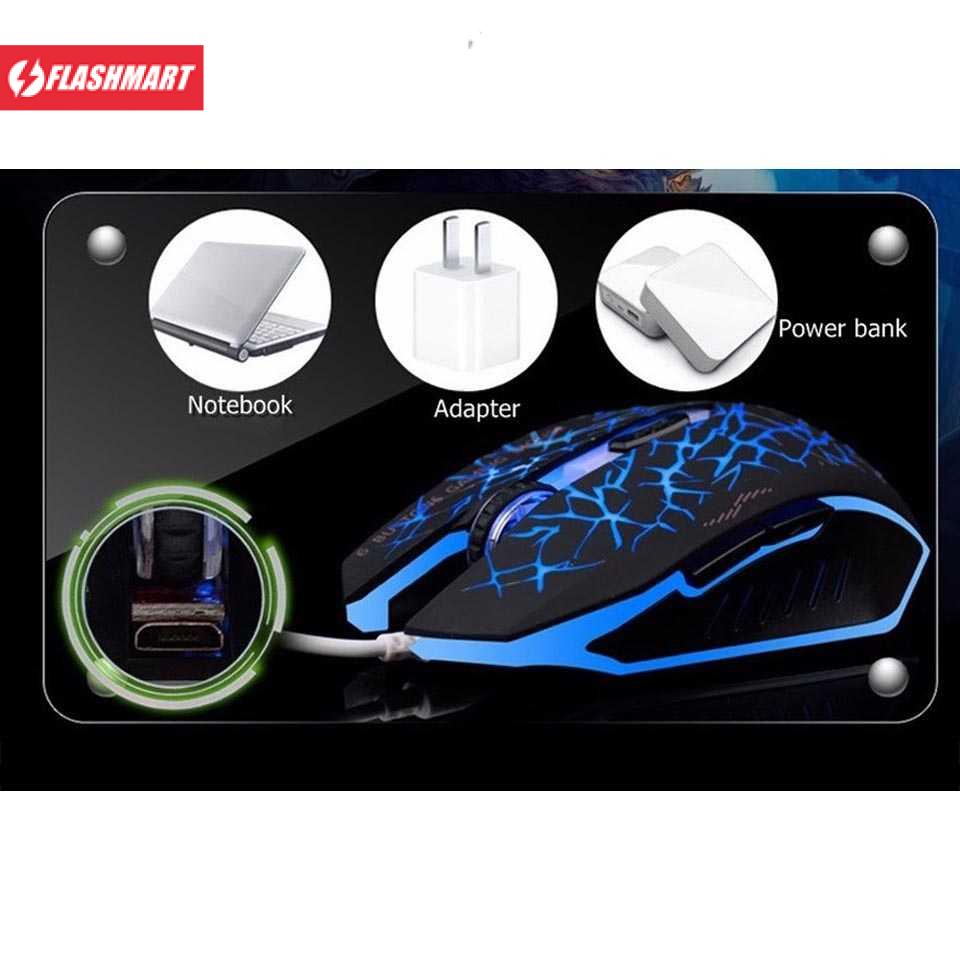 Flashmart Wireless Gaming Mouse Silent 2400 DPI - M6