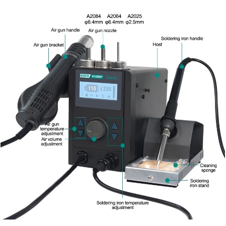 BLOWER SOLDER UAP QUICK 8586D+ 2 IN 1 ORIGINAL