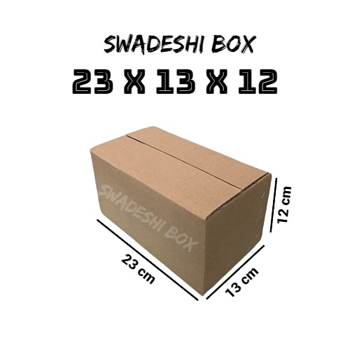 

kardus/karton/box uk. 23x13x12 cm untuk packing singlewall polos