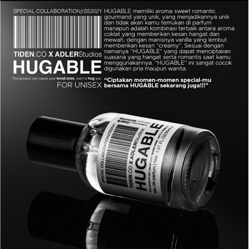 SPECIAL COLLABORATION TIDEN.CO X ADLERStudios Perfume  HUGABLE Parfum Unisex Parfum pria dan wanita Parfum Tahan Lama