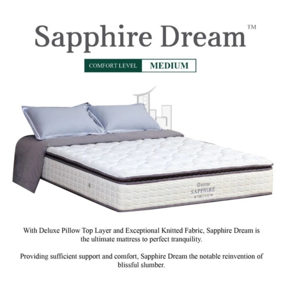 Kasur Springbed Guhdo Sapphire Dream 120-180x200 Matrass aja