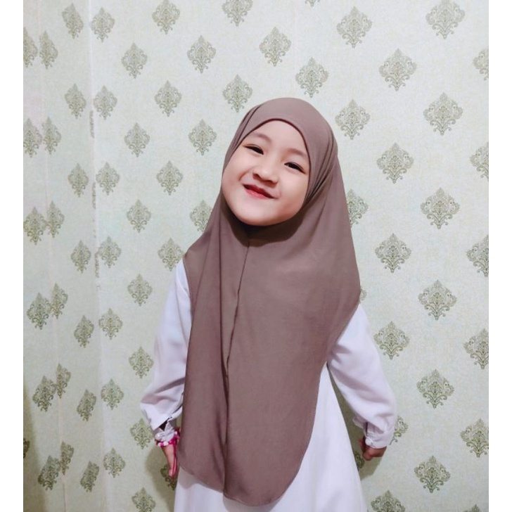 Hijab Anak Allysa Kerudung Anak Jersey Non Pet Geblus Instan Premium Jilbab Anak Usia 4tahun-7tahun