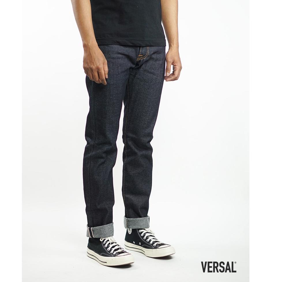 STOK TERBATAS Versal -  (Ready Stock) Morfem 13oz Black Indo Denim Selvedge Accent