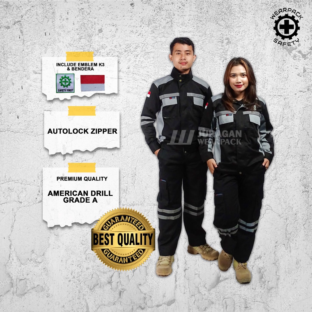 Wearpack Safety Setelan / Baju Wearpack Safety Setelan / Wearpack Kerja Set