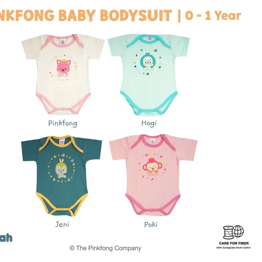 ➤ Booyah Baby & Kids Baju Bayi - Pinkfong Baby Bodysuit (0-1Y) ♪