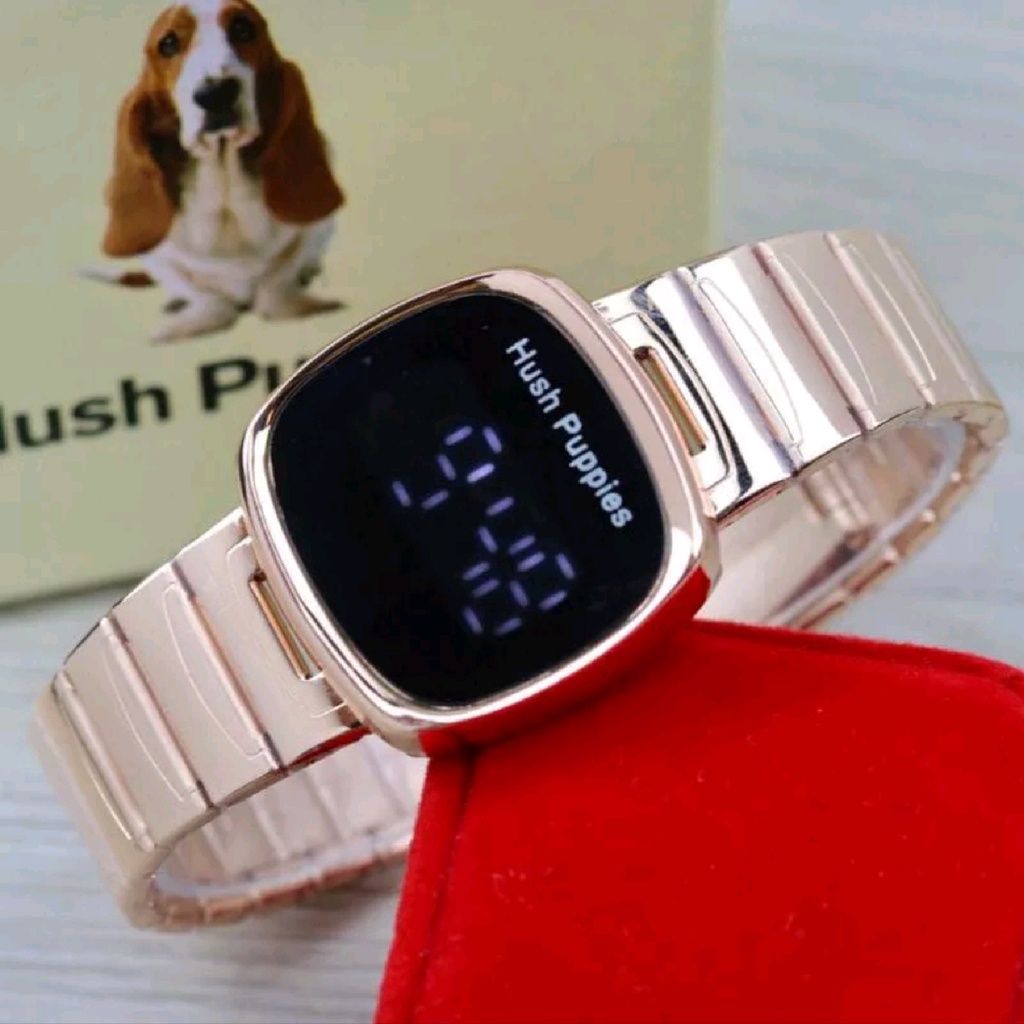 Hush Puppies Touch Digital Jam Tangan Wanita Rantai HP-5245K