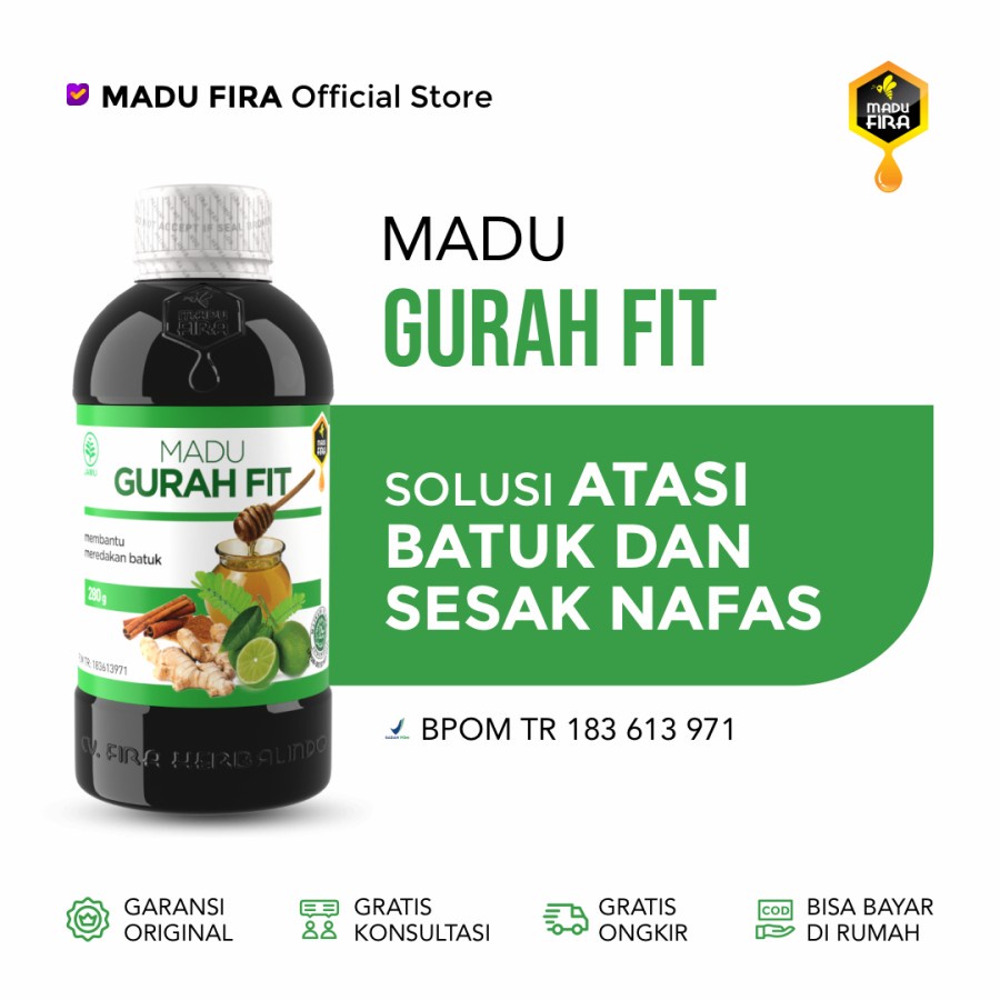 Jual Madu Gurah Fit Gr Obat Herbal Batuk Berdahak Dan Sesak Napas Original Shopee Indonesia