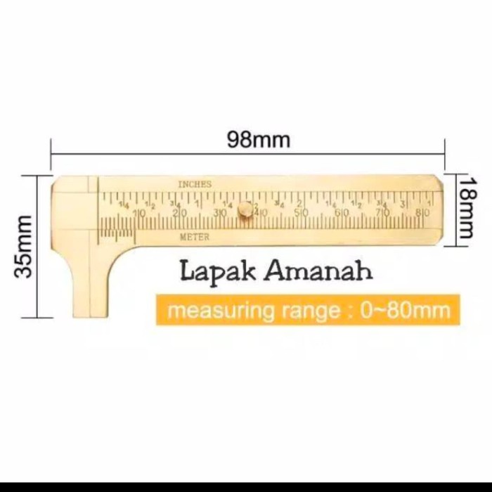 

Jangka Sorong Mini Kuningan buatan Germany
