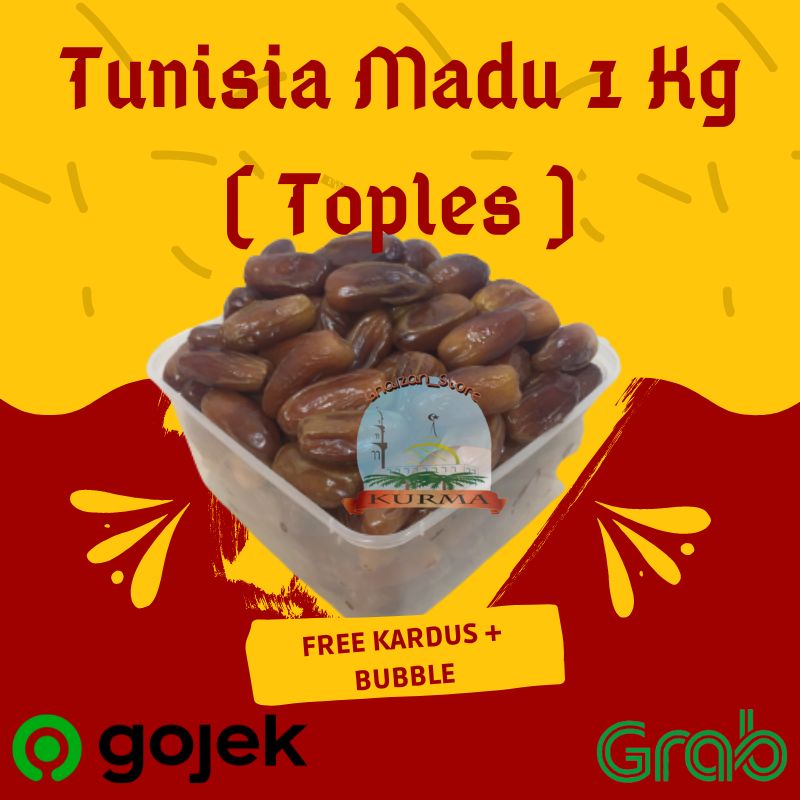 

Kurma Tunisia Madu 1 kg / Toples / Kurma Tunis Madu / Kurma Madu Tunisia Tanpa Tangkai / Kurma Murah