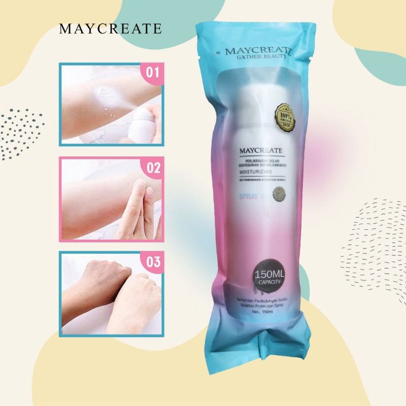 𝗠𝗔𝗬𝗖𝗥𝗘𝗔𝗧𝗘 Spray Pemutih Kulit Seluruh Tubuh 150 ml ORIGINAL Moisturizing Protection MYCREATE Whitening Cream Whitening Body