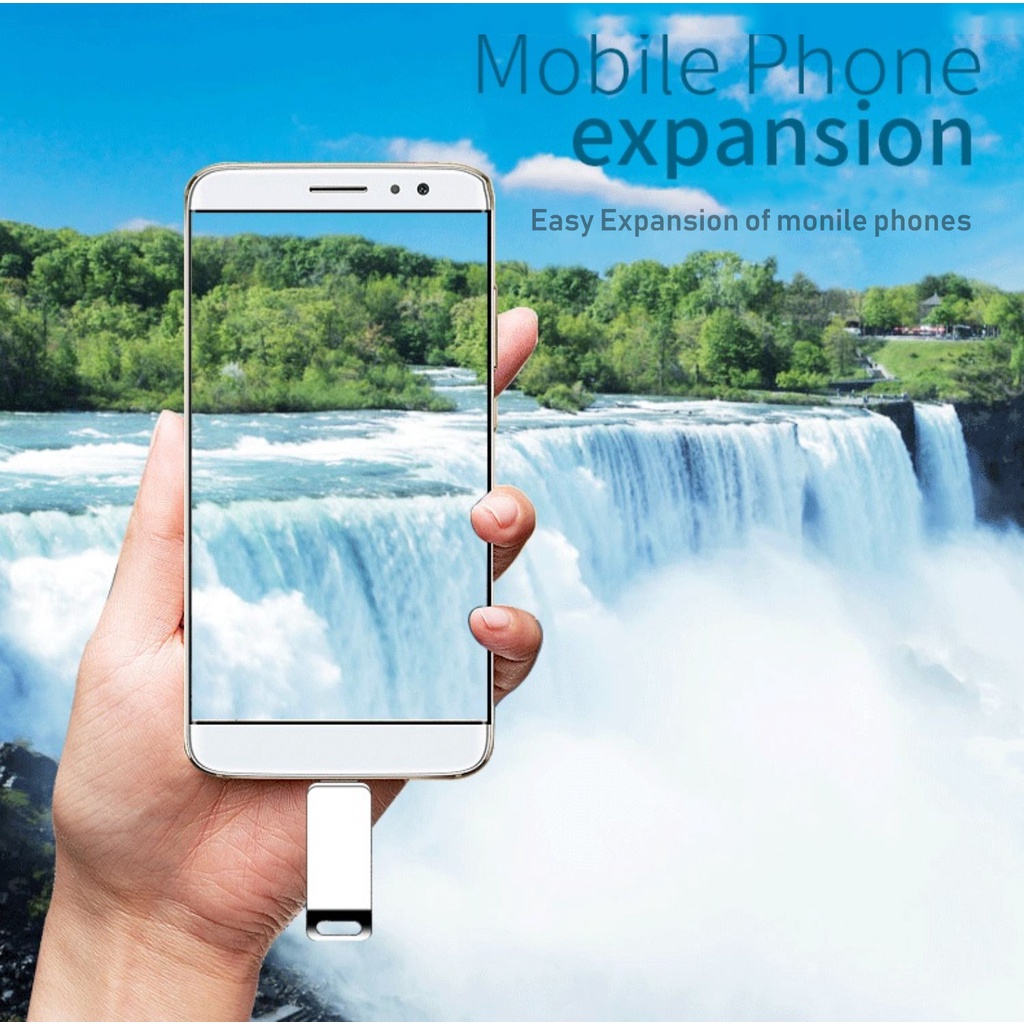 Topspot 2 in 1 Flashdisk OTG USB 3.0 type c 32G Flash Disk USB Bahan Metal Anti Air