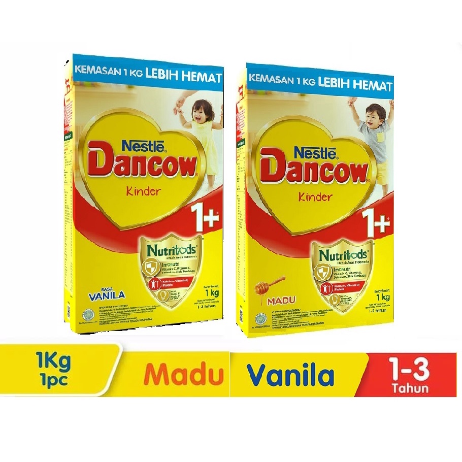 Susu Dancow 1+ Vanila / Madu 1kg Susu Dancow 3+ Vanila / Madu 1kg