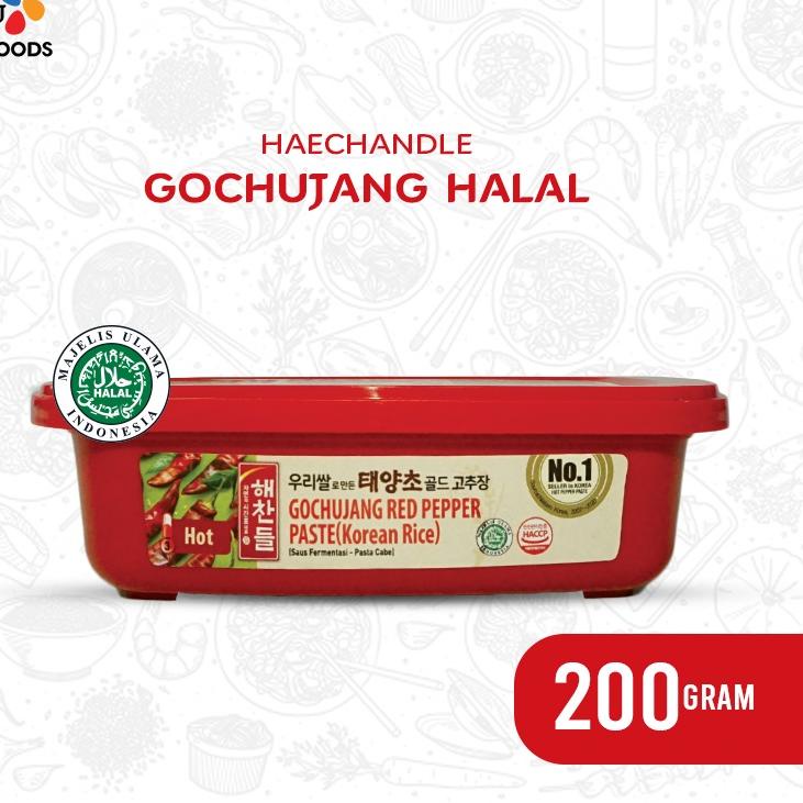 

Hot Product Haechandle Saus Gochujang Halal MUI / Pasta Cabai Korea 200 Gram Halal MUI