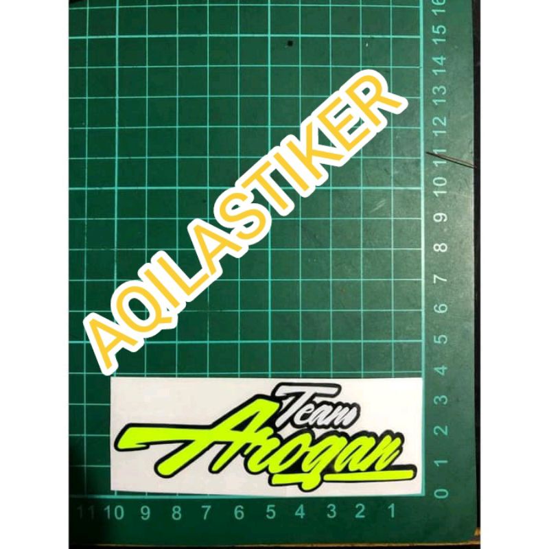 Stiker tim arogan sticker team arogan