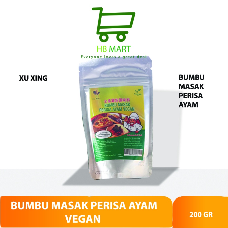 

Xu Xing BUMBU MASAK PERISA CHICKEN VEGAN 1 BOX (2 X 200GR)