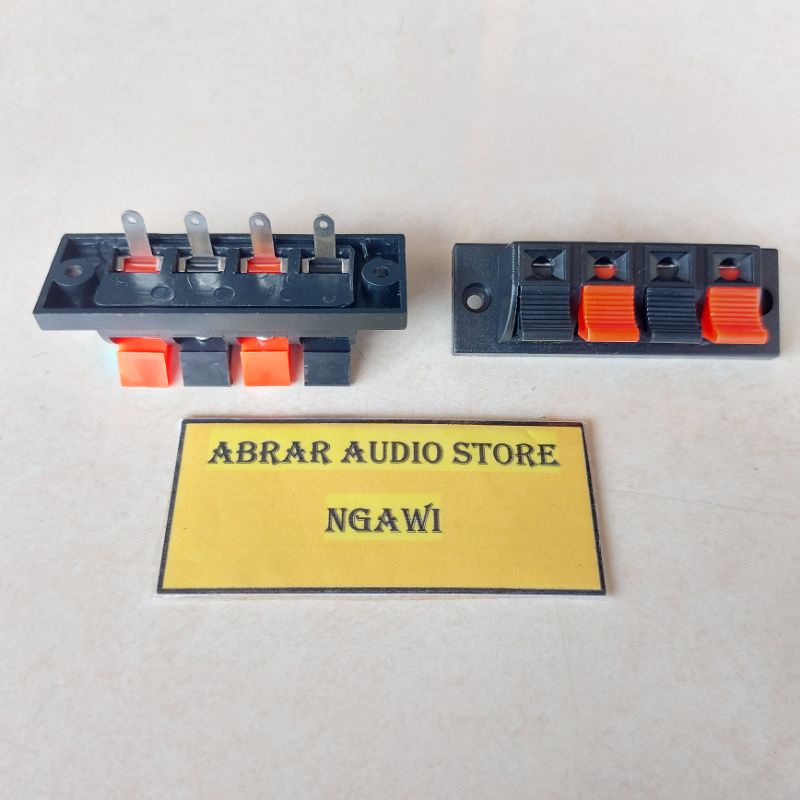 Terminal Jepit 4 Pin / Terminal Speaker 4 Pin Jepit / Terminal Speaker 4 Pin BESAR