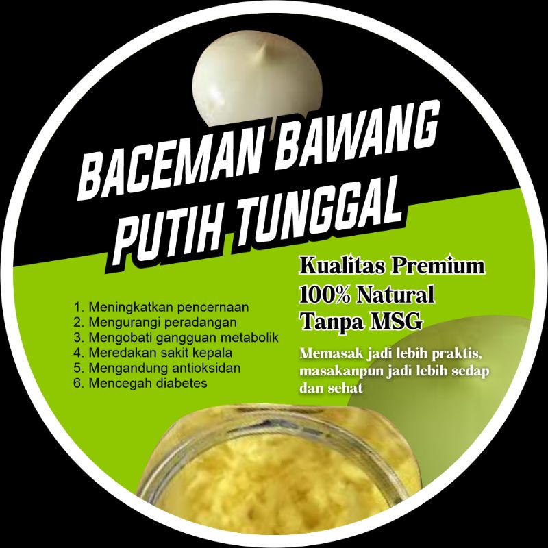 BACEMAN BAWANG PUTIH TUNGGAL 165 GRAM