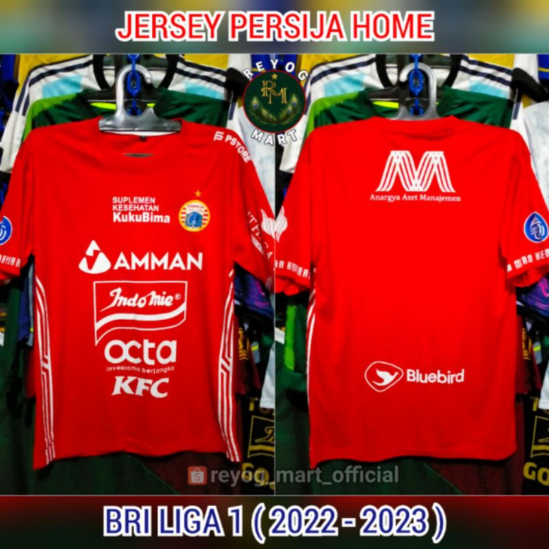 JERSEY PERSIJA HOME 2022 - 2023 BRI LIGA 1 MERAH TERBARU LOKAL