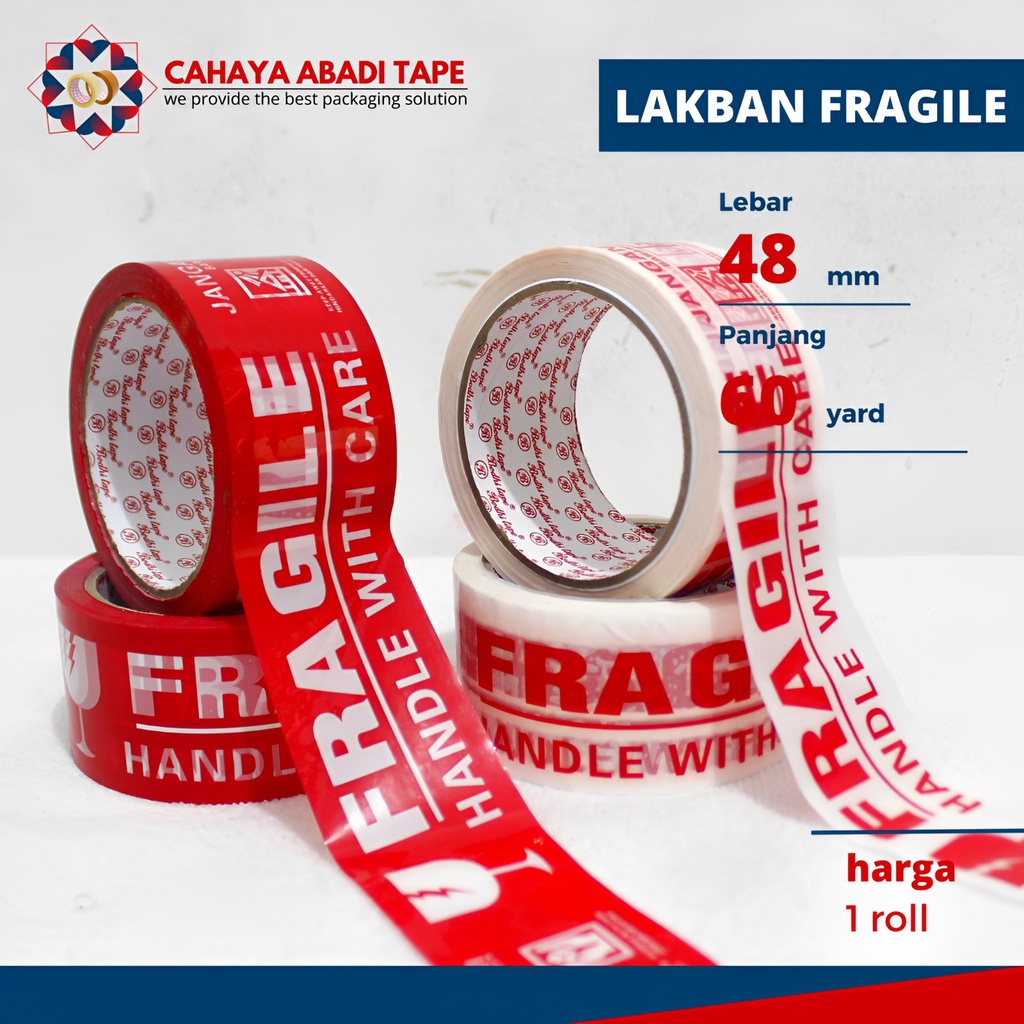 

LAKBAN FRAGILE BODHI 48MM X 60 YARD PER ROLL