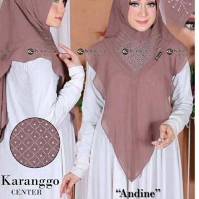 ➭ Khimar Andine ORI karanggo ceruty babydoll ♝