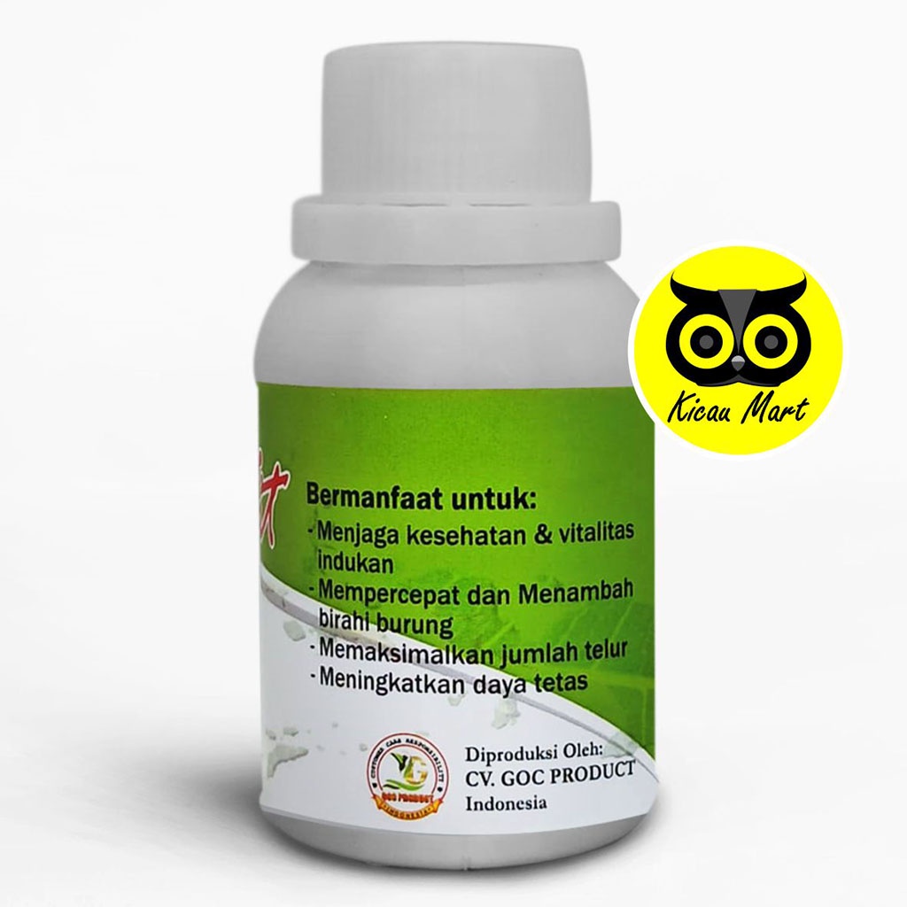 VITAMIN BREEDING VIT GOC OBAT TERNAK BURUNG LOVEBIRD LOVE BIRD KENARI MURAI KACER TETAS TELUR BVITGO