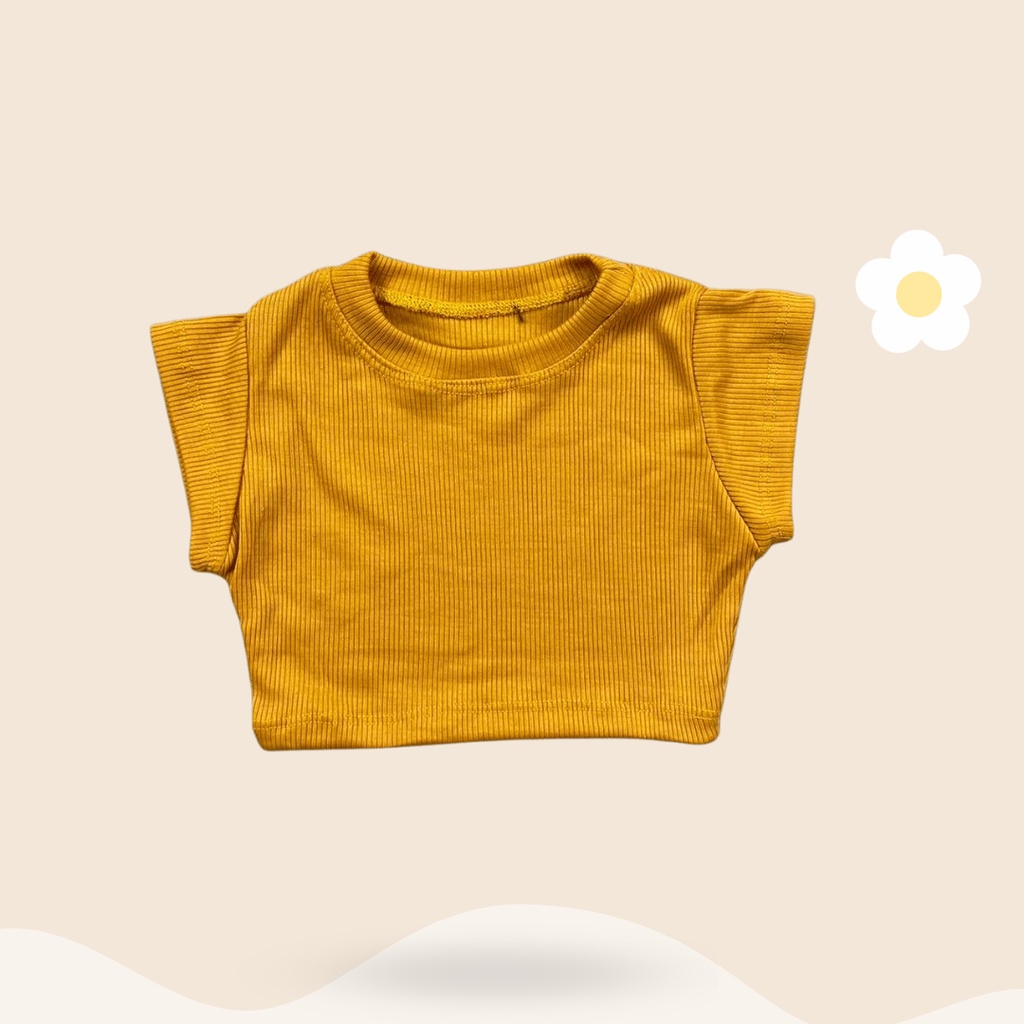 IL - Kaos Anak Alexa Crop Tee Anak / Atasan Kaos Anak Perempuan