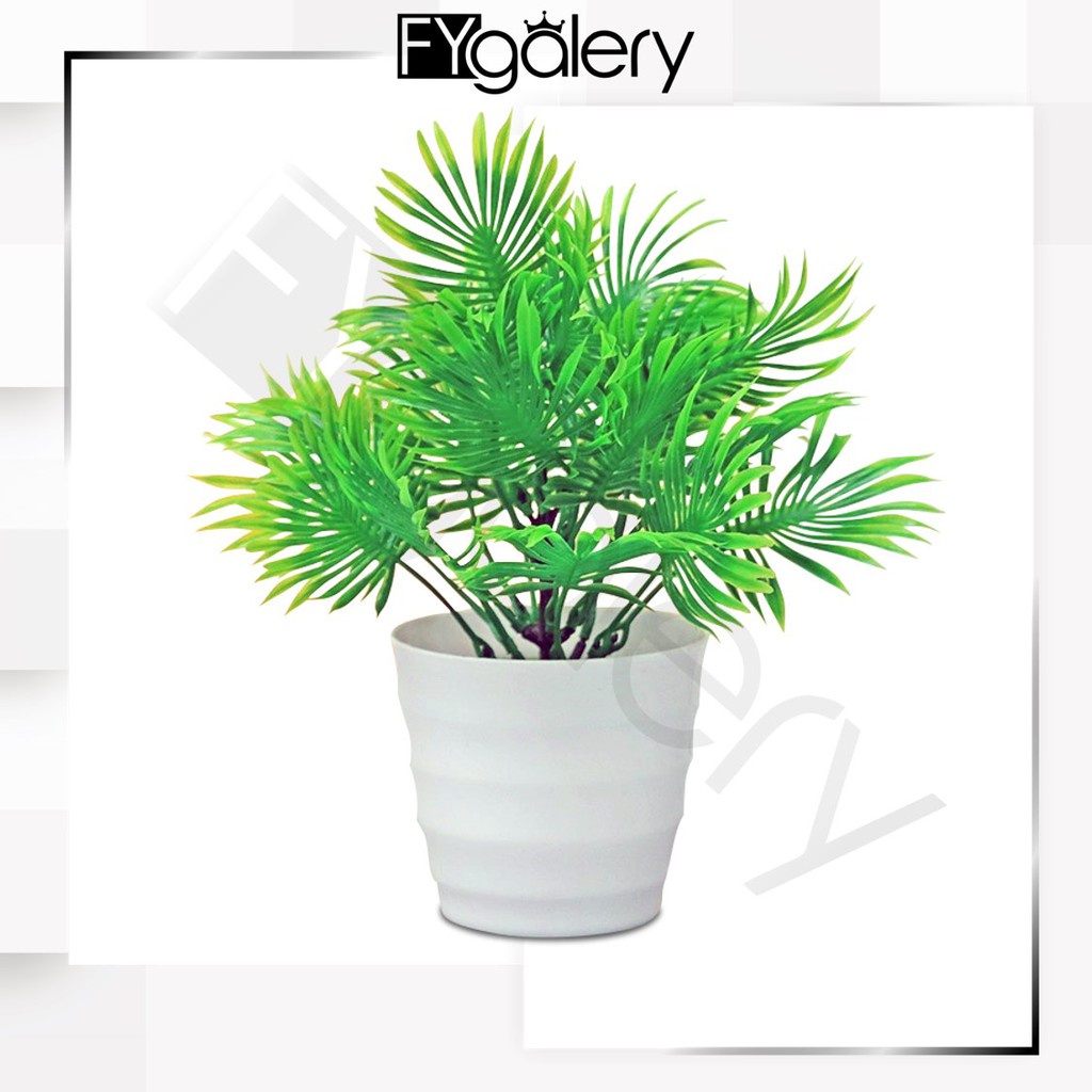 FYGALERY PT34 Pot Tanaman Hias Bunga Hias Plastik Ornamen Pot Bongsai Artificial Flower Decoration