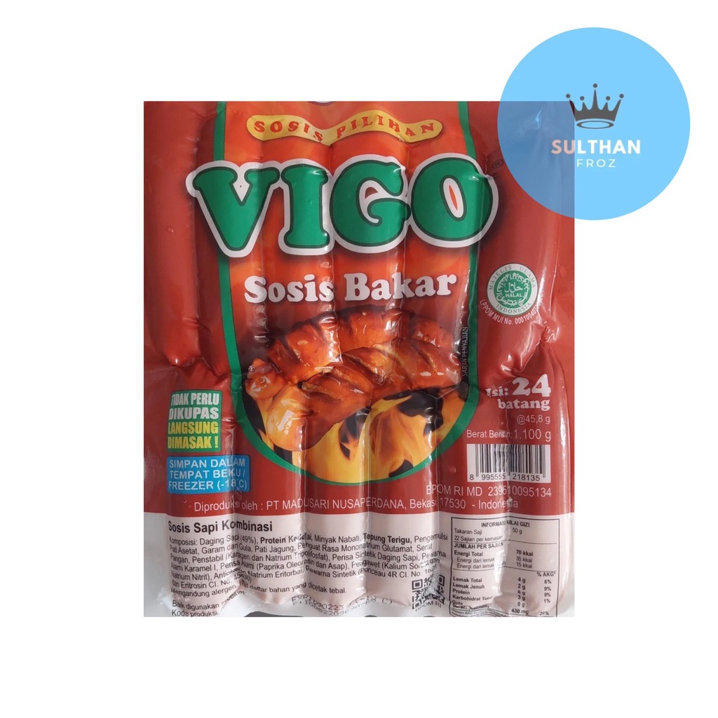 

VIGO SOSIS BAKAR SAPI ISI 24 PCS