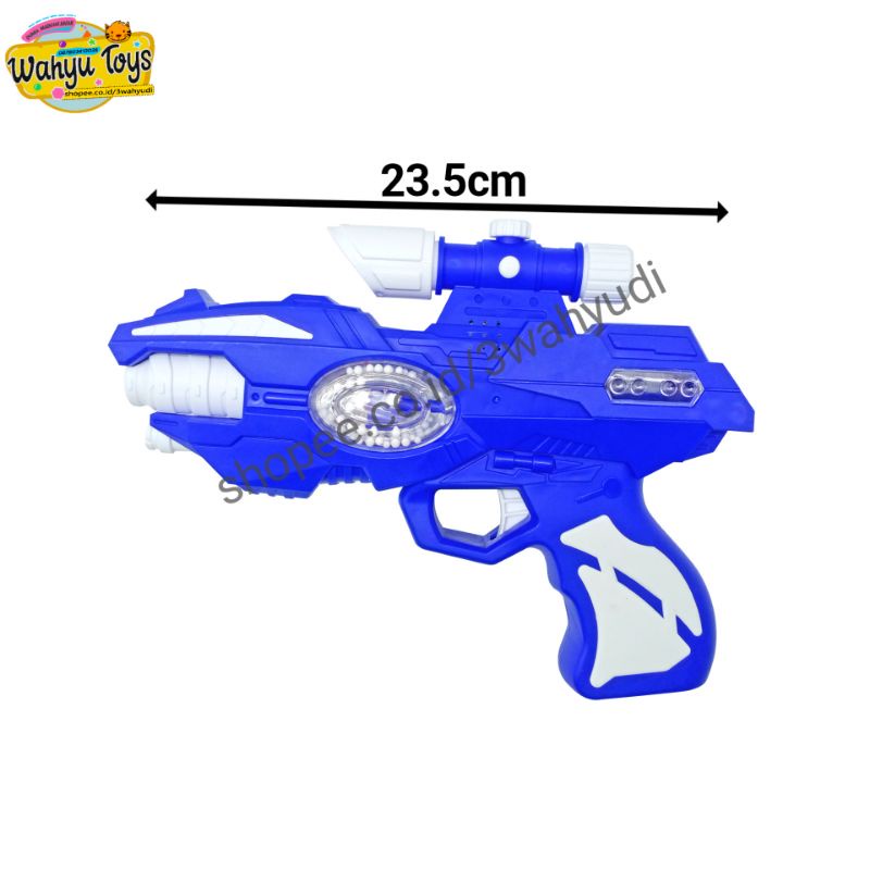 Mainan Pistol Suara &amp; LED Projektor LG10 Revolutionary Light &amp; Sound Battery-Powered Toy Pistol with LED Projector and Realistic Sound Effects - LG10 High-Tech Blaster for Kids' Pretend Play Adventures and Sci-Fi Roleplaying Games