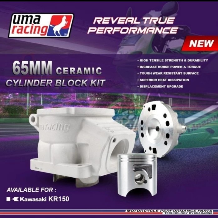 BLOK SEHER HEAD NINJA 150 CERAMIC 65MM PREMIUM - UMA RACING