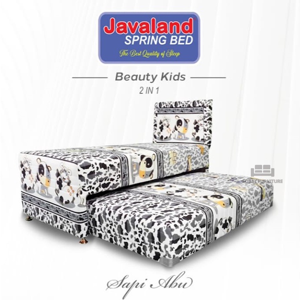 Javaland Kasur Springbed 2in1 / kasur atas bawah Sorong Roda Beautykids