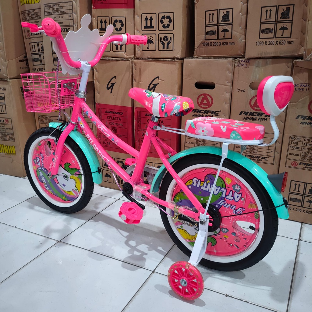 mini atlantis kuda pony sepeda anak cewek 12 16 18 inch