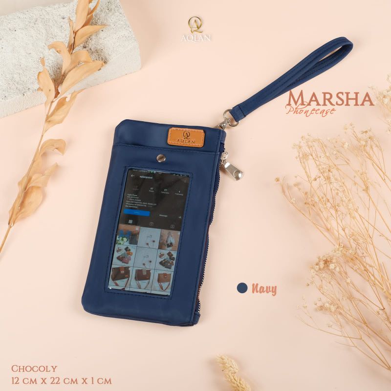 MARSYA PHONECASE BY AQLAN BAHAN CHOCY ANTI AIR PREMIUM WATERPROOF TEMPAT HP HANDPHONE