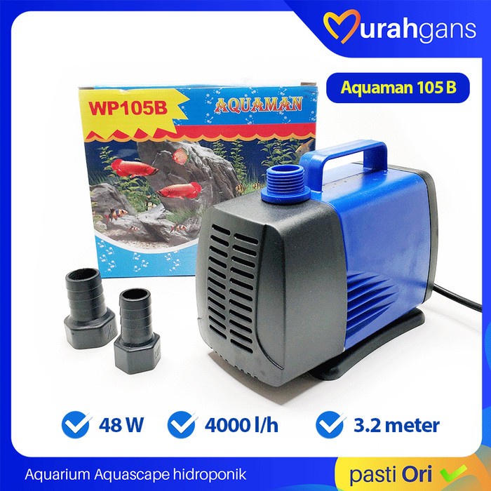 Terlaris Aerator Pompa Air Aquarium Kolam Aquaman Wp 105B Low Watt