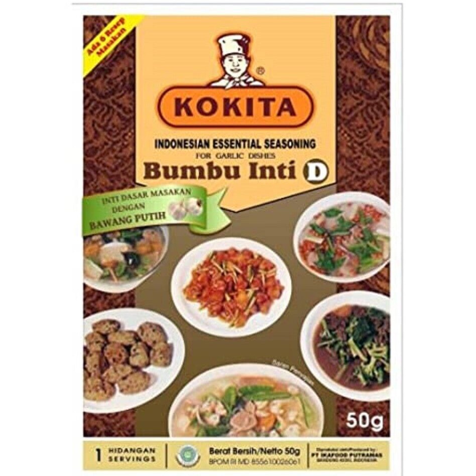 

KOKITA BUMBU INTI D BAWANG PUTIH PCK 50GR