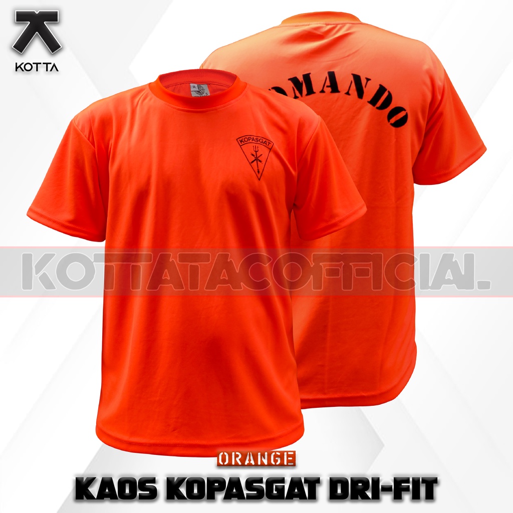 Kaos Kopasgat Dryfit - Kaos Dri-fit Paskhas - Kaos Olahraga Paskhas - Kaos Korpasgat - Kaos Kopasgat