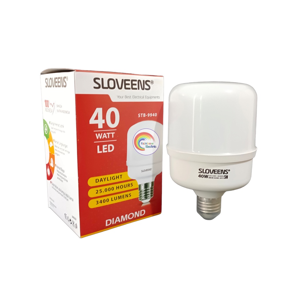 Paket 3 Pcs Sloveens Diamond Lampu LED Capsule 40 Watt