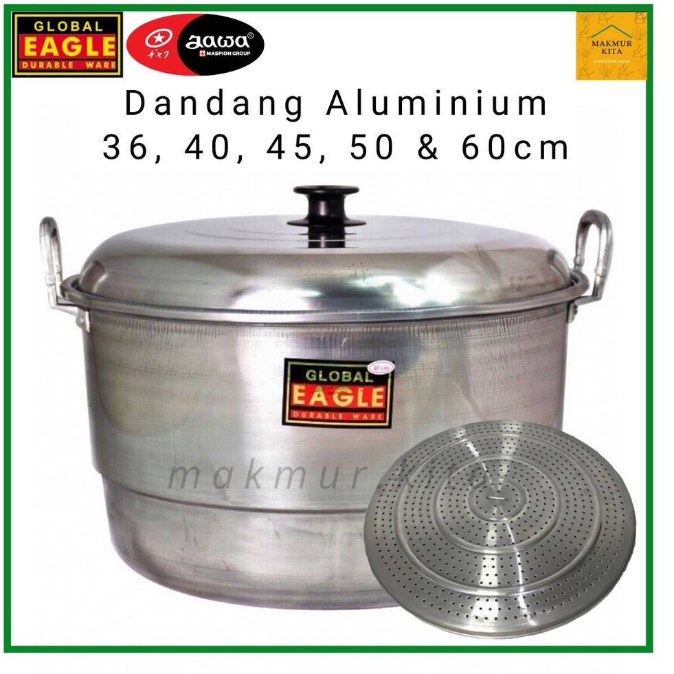 READY Panci Dandang Kukus 36 40 45 50 55 60 CM Aluminium Global Eagle / Panci Kukus Besar Maspion / 