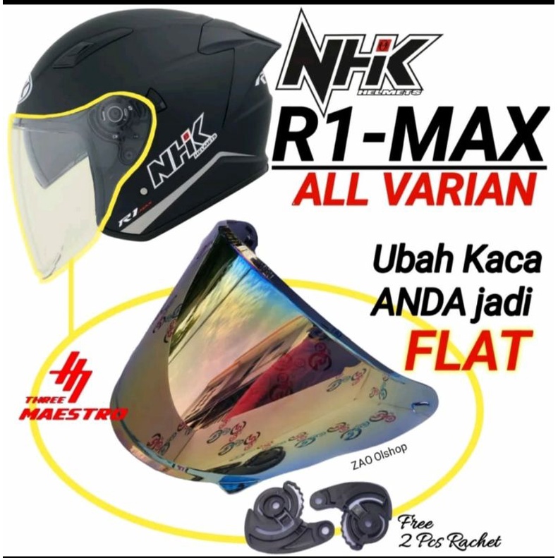 Kaca Visor NHK R1 Flat Venom NHK R1 MAX