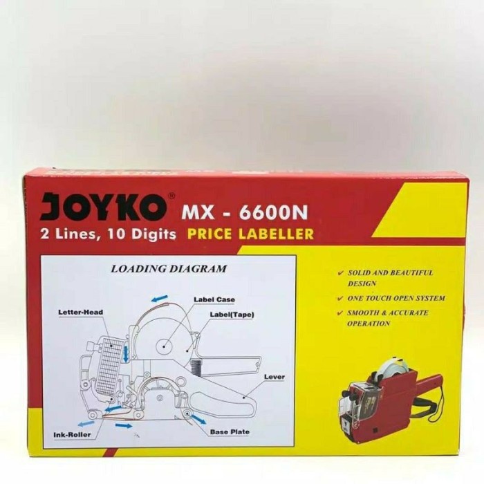 

Labeller MX-6600N Joyko Alat Label 10 Digits 2 Lines