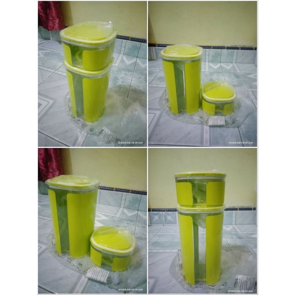 Window Canister Hijau Lime 2,4L Pesanan