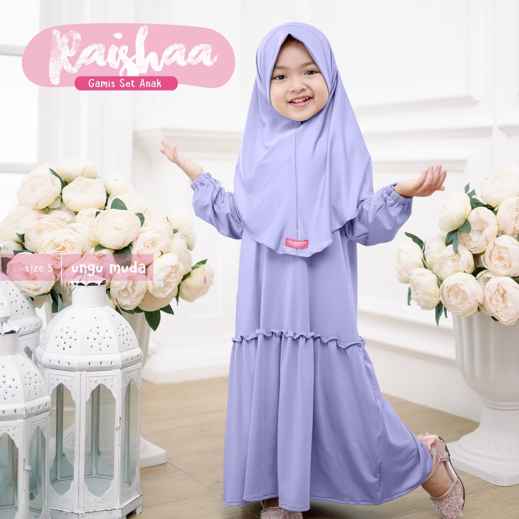 GAMIS ANAK PEREMPUAN RAISHAA UNTUK ANAK 1-8 TAHUN